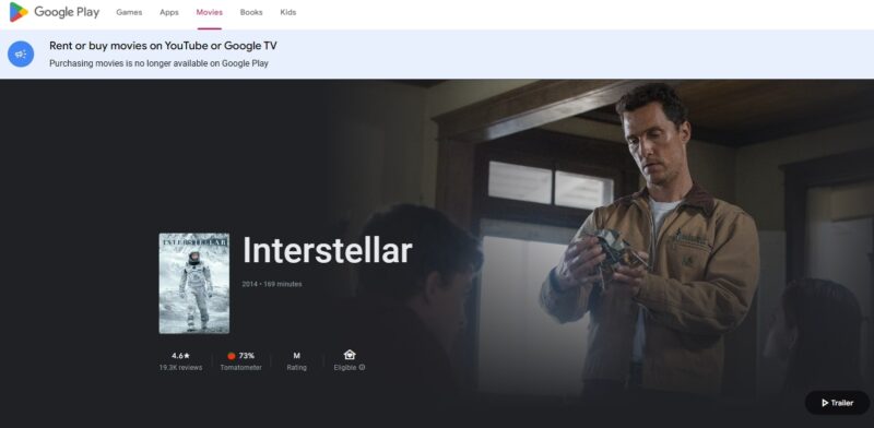 Watch Interstellar on Google Play