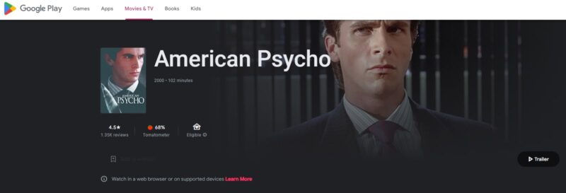 American Psycho on Google Play